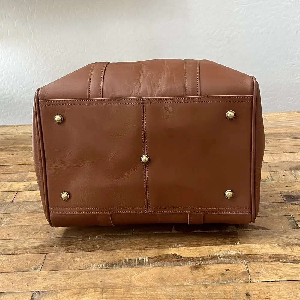 Leather Travel Bag Duffle Large 15